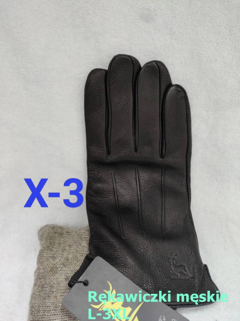 Rękawiczki skórzane damskie Roz L-3XL, 1 kolor Paczka 10 szt